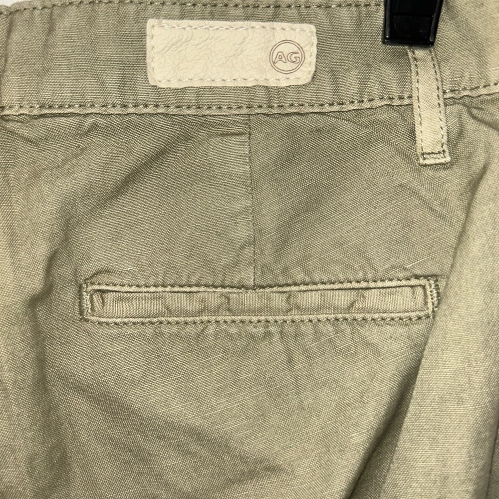 Ag Adriano Goldschmied Womens Olive Green Caden Tailored Trouser Chino Pants 25R - Picture 7 of 10